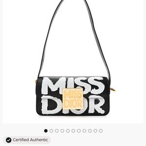 Dior Black and White Shoulder Bag